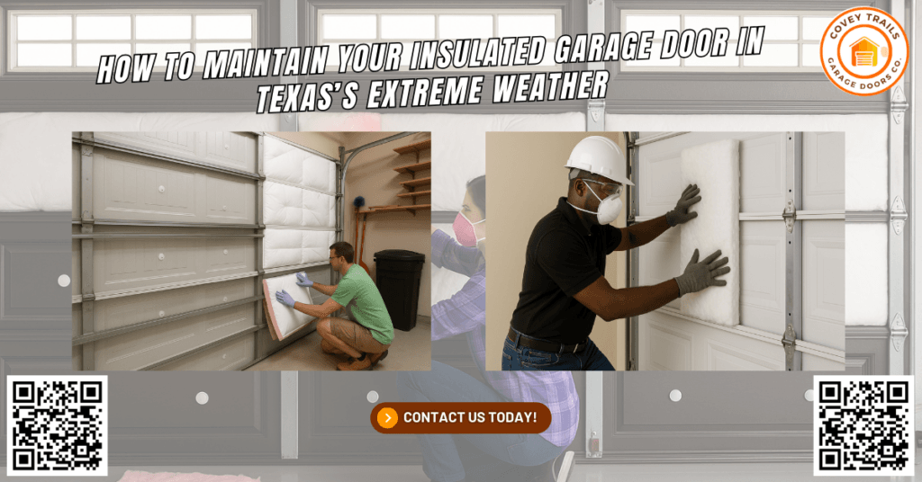 How to Maintain Your Insulated Garage Door in Texas’s Extreme Weather - Covey Trails Garage Doors Co.