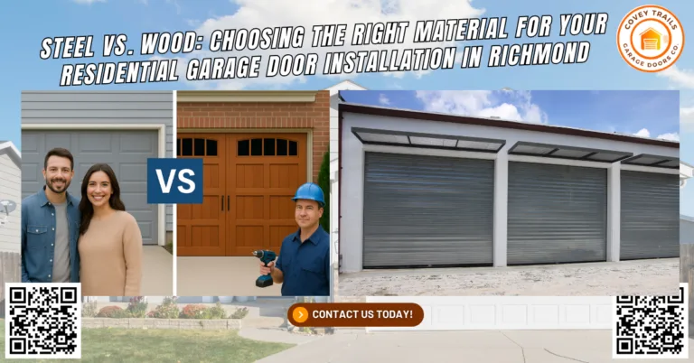 Steel vs. Wood: Choosing the Right Material for Your Residential Garage Door Installation in Richmond - Covey Trails Garage Doors Co.