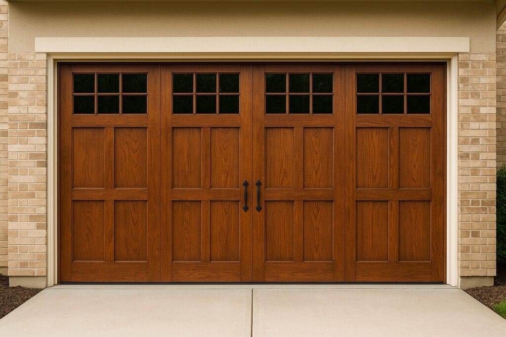 Wood garage door - residential garage door installation