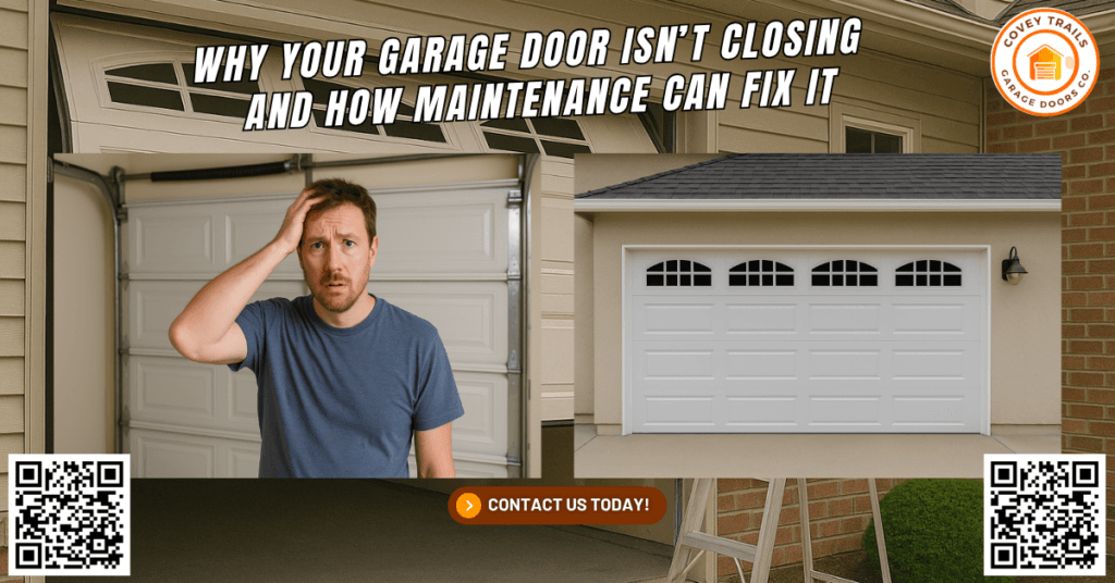 Why Your Garage Door Isn’t Closing — And How Maintenance Can Fix It - Covey Trails Garage Doors Co.