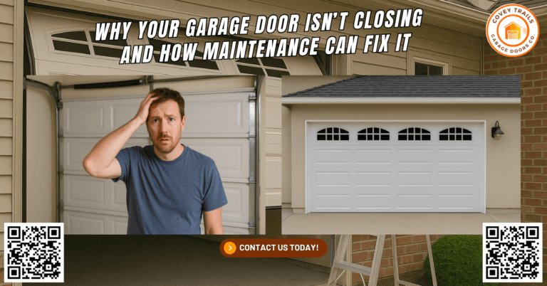 Why Your Garage Door Isn’t Closing — And How Maintenance Can Fix It - Covey Trails Garage Doors Co.