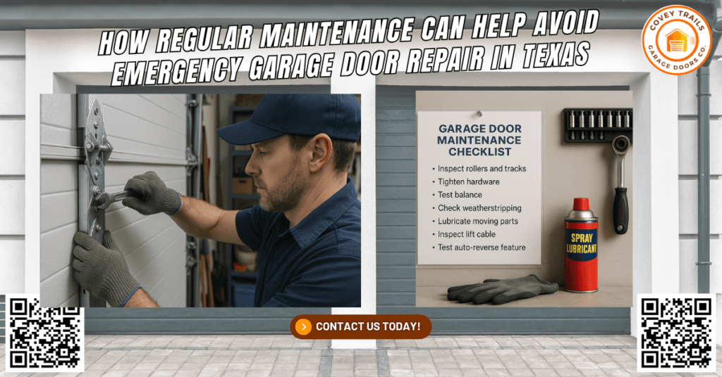 How Regular Maintenance Can Help Avoid Emergency Garage Door Repair in Texas