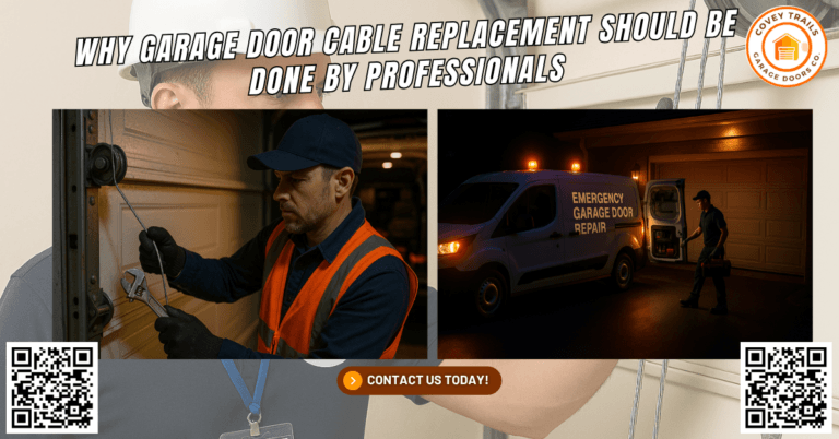 Why Garage Door Cable Replacement Should Be Done by Professionals - Covey Trails Garage Doors Co.