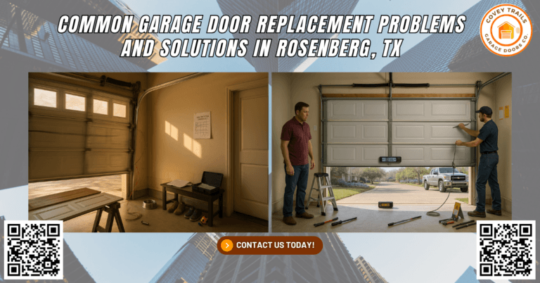 Common Garage Door Replacement Problems and Solutions in Rosenberg, TX - Covey Trails Garage Doors Co .