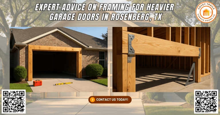 Expert Advice on Framing for Heavier Garage Doors in Rosenberg, TX - Covey Trails Garage Doors Co.