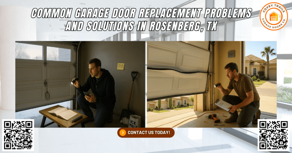 Common Garage Door Replacement Problems and Solutions in Rosenberg, TX