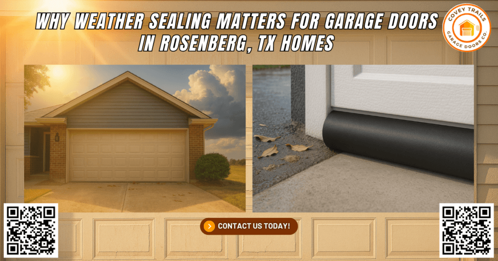 Why Weather Sealing Matters for Garage Doors in Rosenberg, TX Homes - Covey Trails Garage Doors Co.