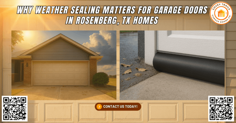 Why Weather Sealing Matters for Garage Doors in Rosenberg, TX Homes - Covey Trails Garage Doors Co.