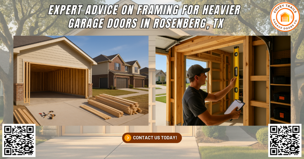 Expert Advice on Framing for Heavier Garage Doors in Rosenberg, TX
