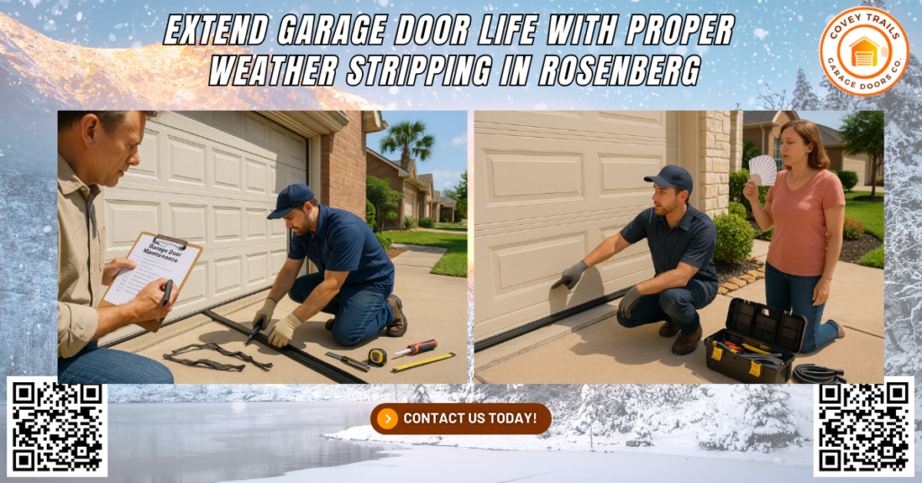 Extend Garage Door Life with Proper Weather Stripping in Rosenberg