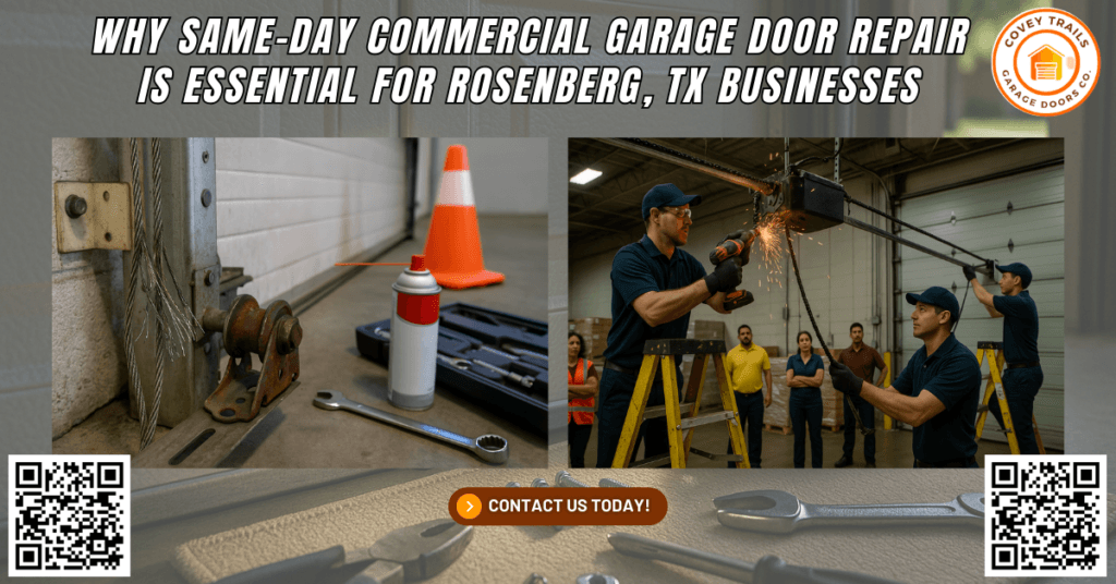 Why Same-Day Commercial Garage Door Repair Is Essential for Rosenberg, TX Businesses