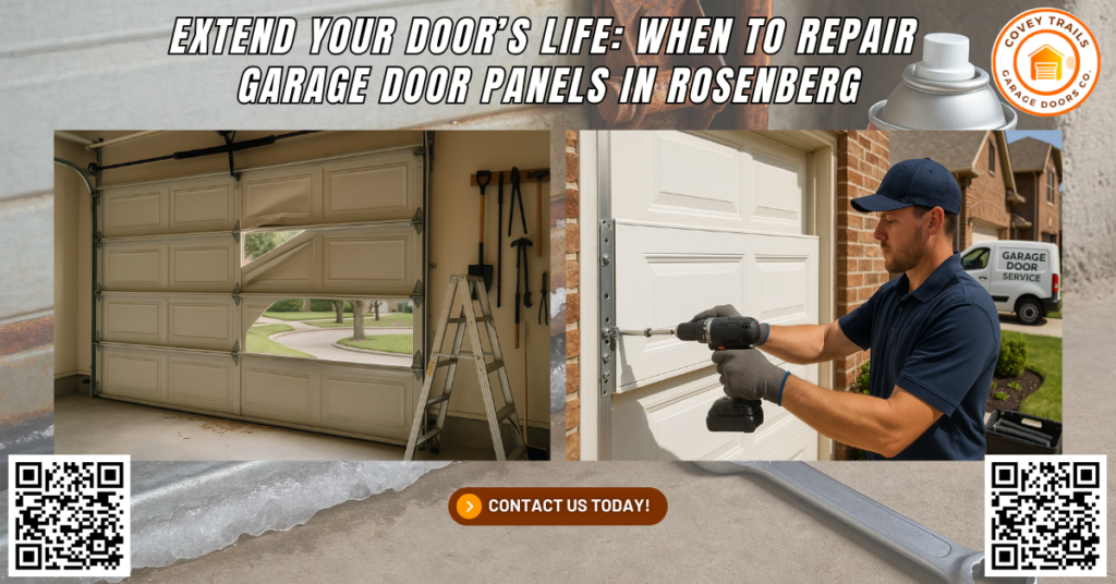 Extend Your Door’s Life: When to Repair Garage Door Panels in Rosenberg - Covey Trails Garage Doors Co.
