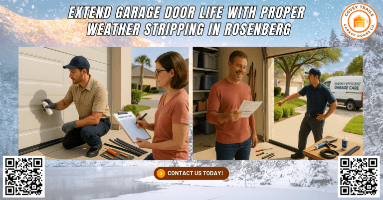 Extend Garage Door Life with Proper Weather Stripping in Rosenberg - Covey Trails Garage Doors Co.