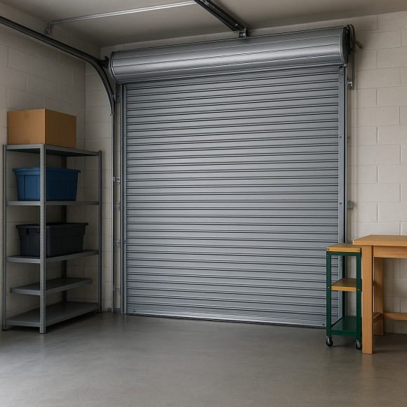 Space-Saving Roll Design spacious roll-up garage door